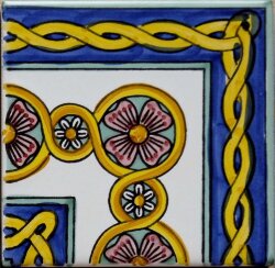 Декор (20x20) Angelica Angolo20 IFestoni - Ceramica Artistica Vietrese