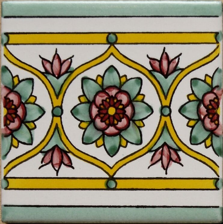 Декор (20x20) Verdiana20 IFestoni - Ceramica Artistica Vietrese з колекції Ceramica Artistica Vietrese Giovanni De Maio