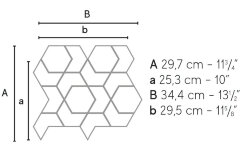 Декор Marvel Bianco F. HEX AOVY