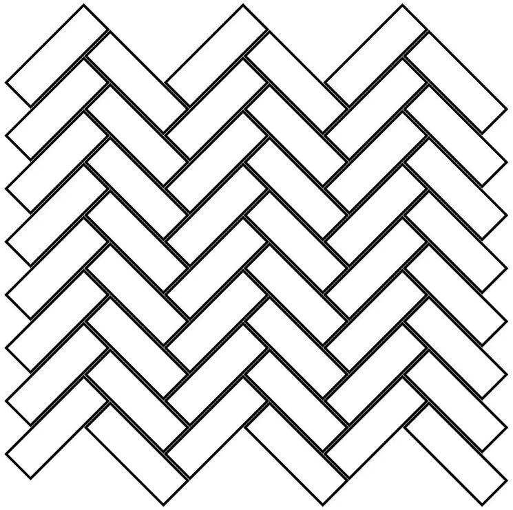 Мозаїка Spina Firenze Bianco - 33.5x33.5 02CFR1S Firenze з колекції Firenze Castelvetro