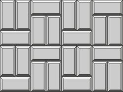 Мозаїка 30x40 WT5103C WtPlatino PosaC Vogue Twins