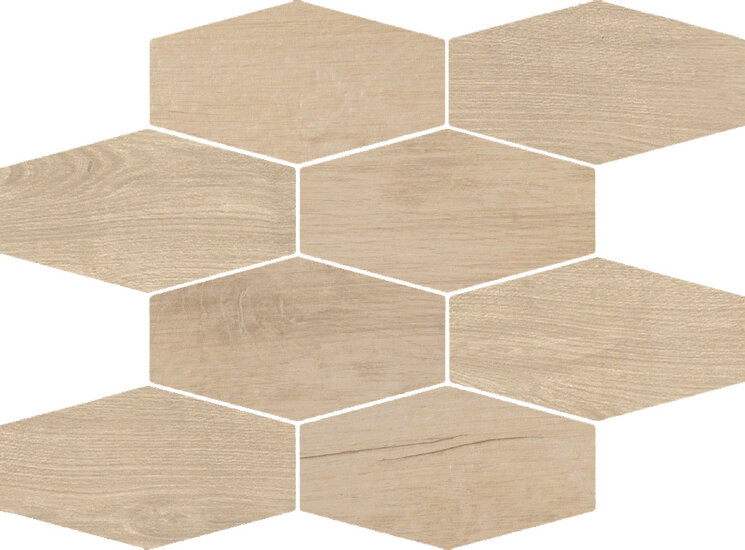 Мозаїка 24x29 Mosaico Nw Almond - Natural Wood L60 XL90 - HNTM02 з колекції Natural Wood L60 XL90 Herberia