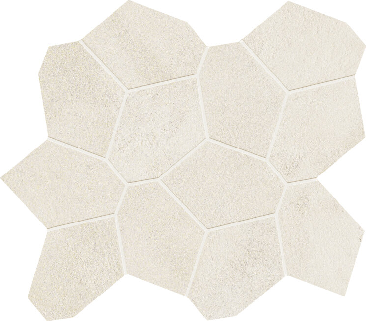 Мозаїка 24,7x28,5 White Mos Turtle - Comfort R - DCORMT10 з колекції Comfort R Dom Ceramiche