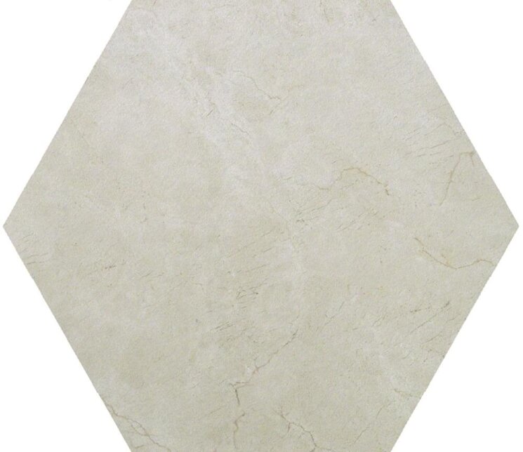 Плитка Esagoni Crema Select Lucido 21.5x25 Marmoker Casalgrande Padana з колекції Marmoker Casalgrande Padana