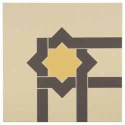 Декор Iberian Corner Summer Yellow And Dark Grey On White 15.1x15.1 Odyssey Original Style