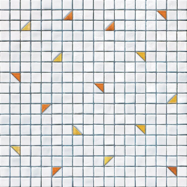 Мозаїка 29.5x29.5 Cor 308 White/Amber-Ale Sicis Coriandoli з колекції Coriandoli Sicis