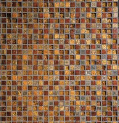Мозаїка (30.5x30.5) Ambra 2Glass Gold Mosaico 1.5*1.5 - Luxury