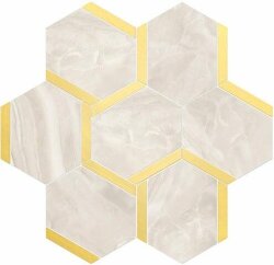 Мозаїка Esagona Bacchetta Ambra Oro 30x28 Nolita Vallelunga