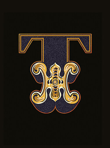 Декор 14,5x19,4 Lettera Nera T - Alphabet - 489890 з колекції Alphabet Versace