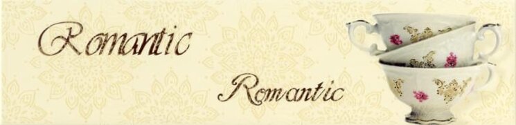Декор Romantique Crema Mate 10x40 Veronica Monopole з колекції Veronica Monopole