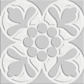 Плитка (10x10) 7VFBG0F Fleur Blanck-Gris - Deco Dantan