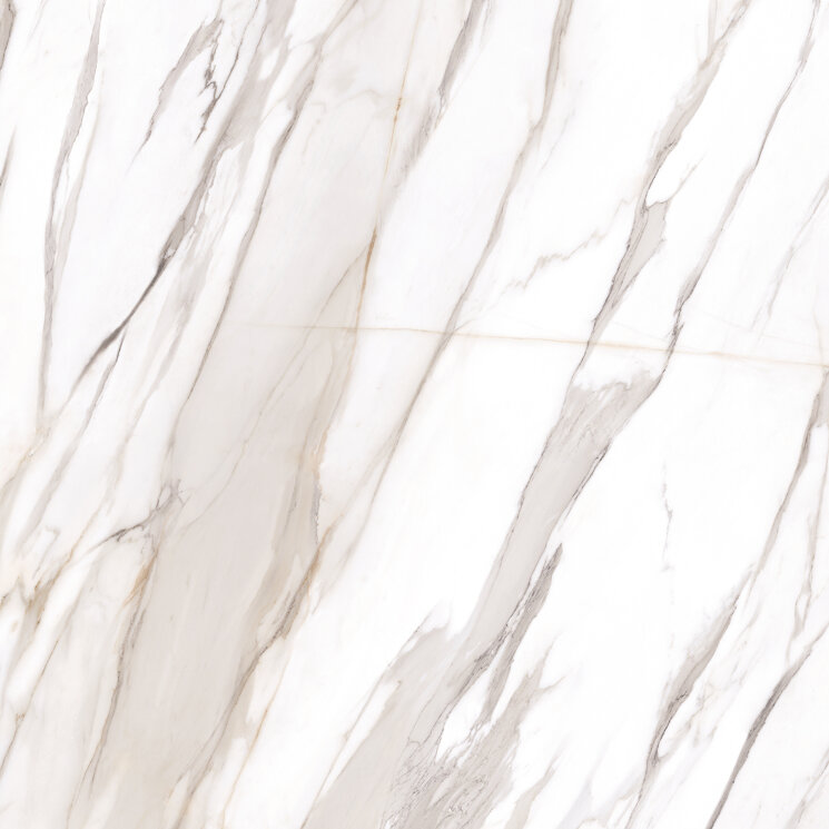 Плитка 120x120 Calacatta Gold Canova Lappato Lucido Rett. - Tele di Marmo Reloaded - E04V з колекції Tele di Marmo Reloaded Emilceramica