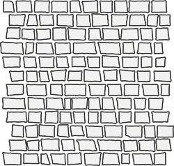 Мозаїка Blend Stone Brick Almond Lapp Matt - 30x30 B71439 Blend