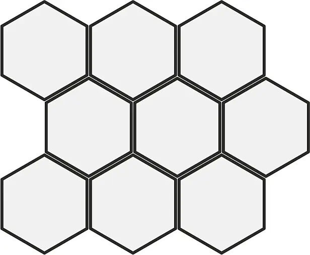 Мозаїка Legame Mos Hexa Lead - 25.2x29.2 B71347 Legame з колекції Legame Bottega