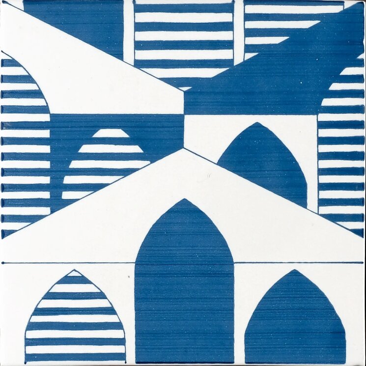 Плитка 20x20 Domo Amalphitanis Fondo B/V Giovanni De Maio 02 Francesco Rizzo з колекції 02 Francesco Rizzo Giovanni De Maio