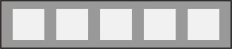 Декор 25x120 Lcs Ceramics Molitor Lcs3 Glass Blocks Ombre Naturelle 31 31 - Le Corbusier LCS Ceramics з колекції Le Corbusier LCS Ceramics Gigacer DSG