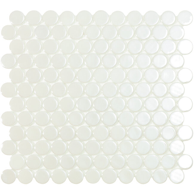 Мозаїка 30,1x31,3 Br White Circle 6000C з колекції Circle VIDREPUR