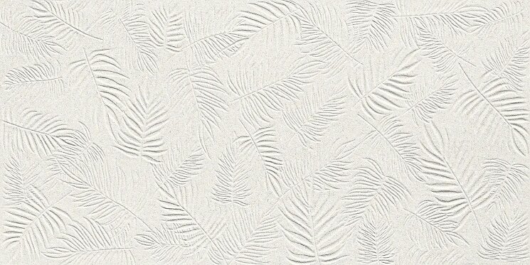 Плитка 40x80 A578 3D Wall Carve Leaf White Atlas Concorde 3D Wall Crave з колекції 3D Wall Crave Atlas Concorde