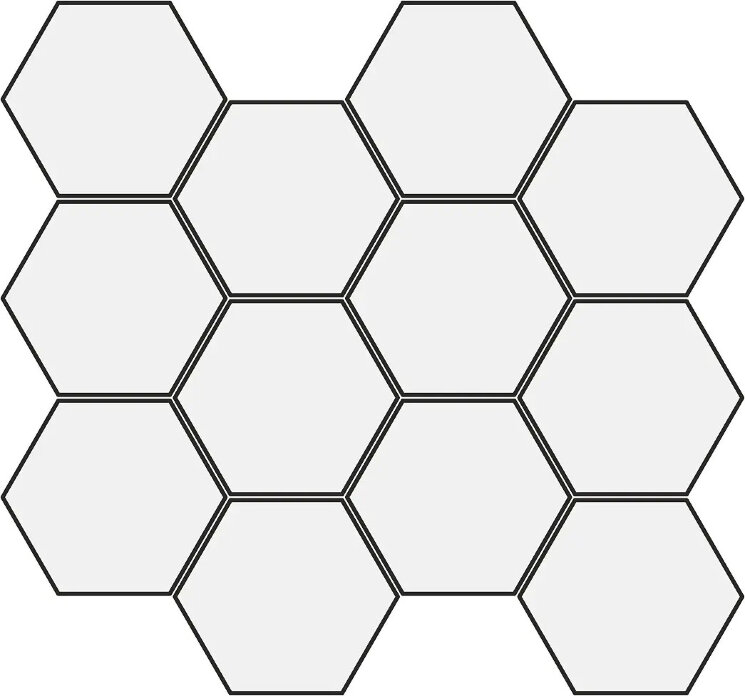 Мозаїка Mosaico Esagone Chateau - 28x32 Asgard Asgard з колекції Asgard Gambini