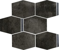 Мозаїка 28x28 0048273 Esagona Glitter Black Mirror Polis It's Different