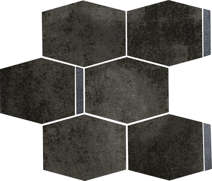 Мозаїка 28x28 0048273 Esagona Glitter Black Mirror Polis It's Different з колекції It's Different Polis Мозаїка 28x28 0048273 Esagona Glitter Black Mirror Polis It's Different з колекції It's Different Polis