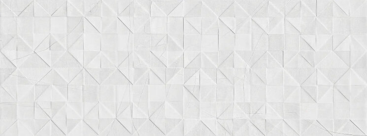 Плитка CRACKED WHITE ORIGAMI 0 - 44.63x119.3  Cracked з колекції Cracked Aparici