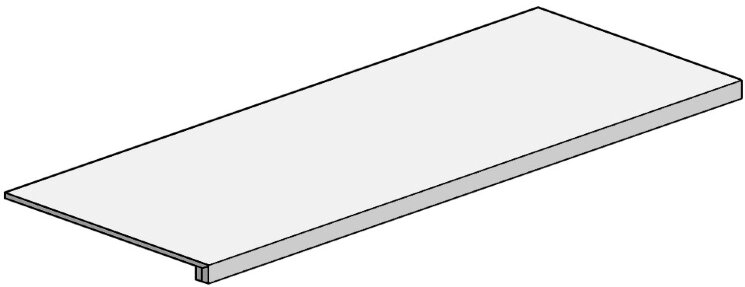 Кутова сходинка (35x120) LG8WF82 Ang Grd Pls Silver Flow Lpp Rt - Waterfall з колекції Waterfall Lea