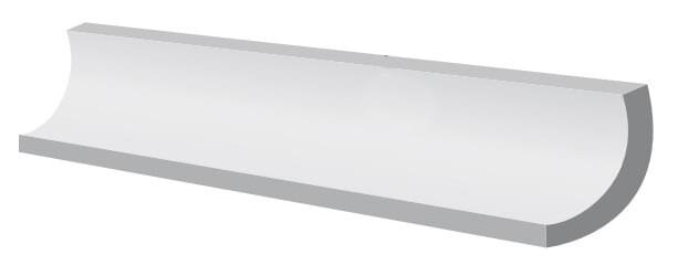 Спецелемент Sguscietta Cappuccino 3x26 Impressions Ceramiche Grazia з колекції Impressions Ceramiche Grazia