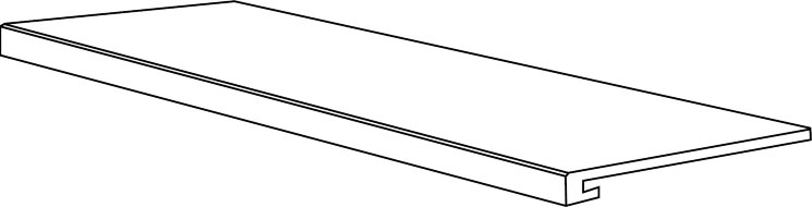 Сходинка 33x120 Aluminium Gradone Costa Retta - Titan - 107274 з колекції Titan Century Сходинка 33x120 Aluminium Gradone Costa Retta - Titan - 107274 з колекції Titan Century