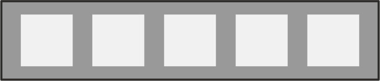 Декор 25x120 Lcs Ceramics Molitor Lcs3 Glass Blocks Ombre Naturelle Claire - Le Corbusier LCS Ceramics з колекції Le Corbusier LCS Ceramics Gigacer DSG