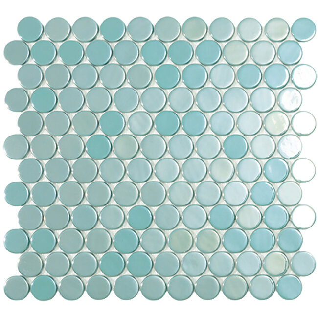 Мозаїка 30,1x31,3 Br Turquoise Circle 6001C з колекції Circle VIDREPUR