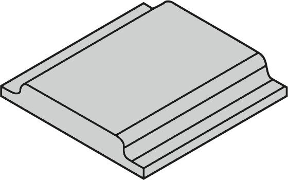 Бортик для басейну 10x10 Running Piece Grey25 - Pro Architectura - 3592 PN09 0 з колекції Pro Architectura Villeroy Boch