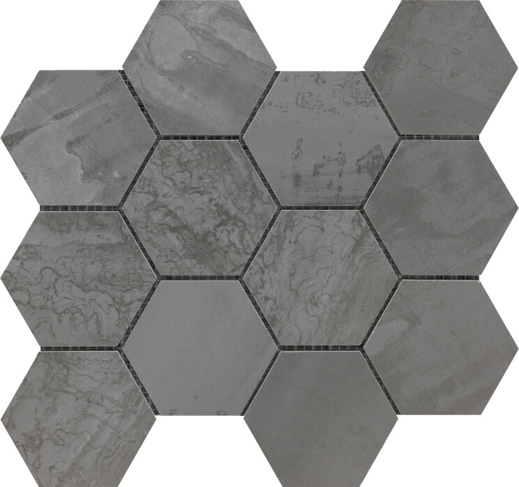 Мозаїка 30x34 Met Arch 3034 Steel Esagono - Met Arch - PF00012464 з колекції Met Arch Sintesi