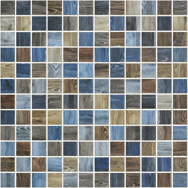 Мозаїка (31.1x31.1) 2003415 Oak Indigo Matte - Woodland з колекції Woodland Onix Mosaico