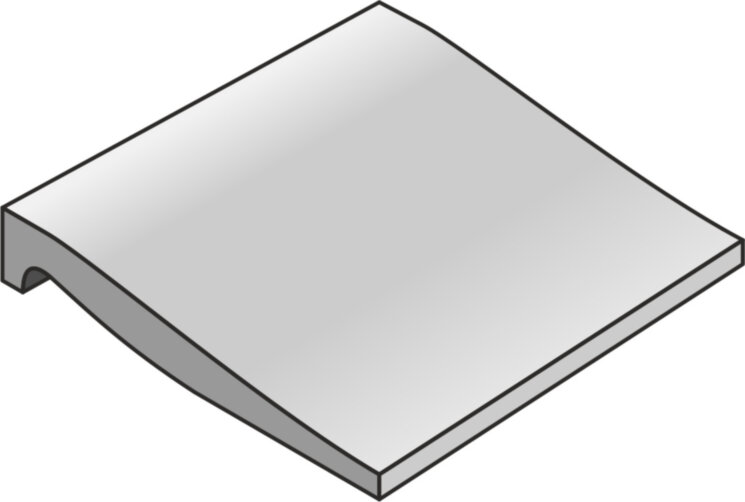Бортик для басейну 10x10 Running Piece Grey50 - Pro Architectura - 2607 PN82 0 з колекції Pro Architectura Villeroy Boch