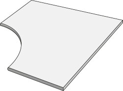Бортик для басейну M D Provence Ang Toro Tondo Cloud 20 Mm - 90x90 DMPAT94OR Mas de Provence
