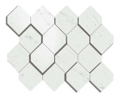 Мозаїка Marvel Carrara Pure Mosaico Esagono 3D AS4A