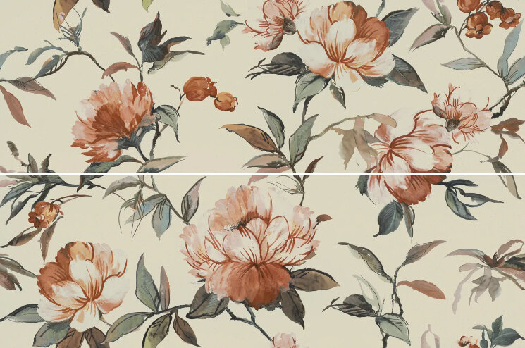 Плитка Momenti Decoro Painting Avorio Touch - 40x120 MF9F Momenti з колекції Momenti Marazzi