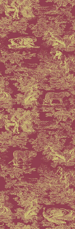 Плитка Red - 100x300 017-009 TACTILE 3 Idyllium з колекції Idyllium Bulbo