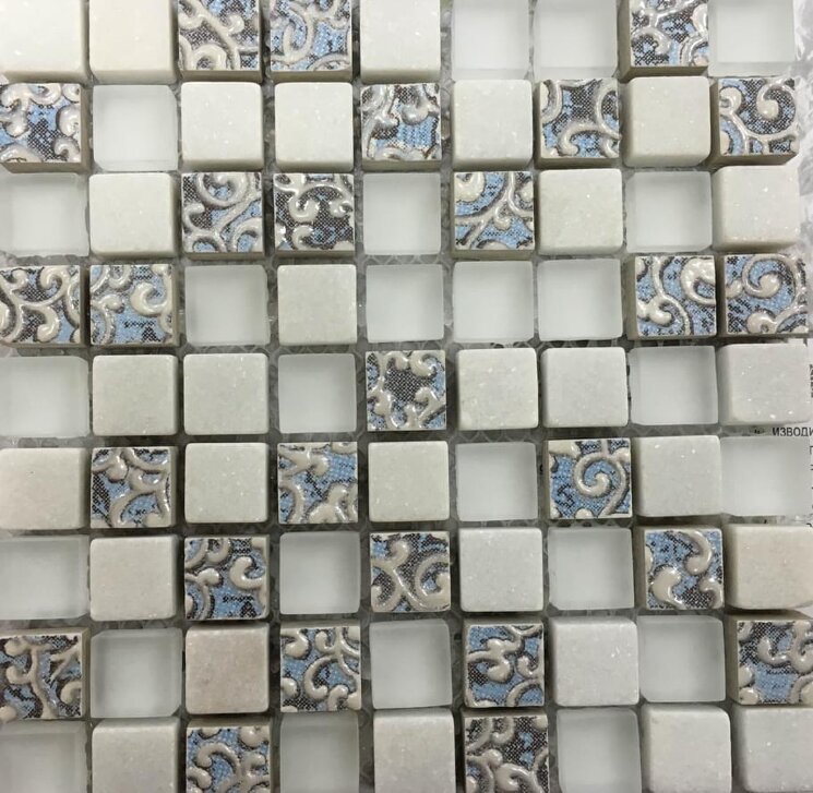 Мозаїка Imperia White 30x30 Mosaics LAntic Colonial з колекції Mosaics LAntic Colonial