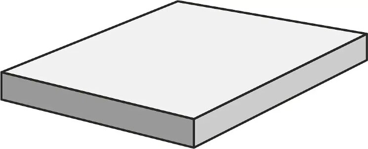 33x33 G3SE08RGS Hse 8 gradone angolare  rett (L-Sx) Del Conca Dinamika з колекції Dinamika Del Conca