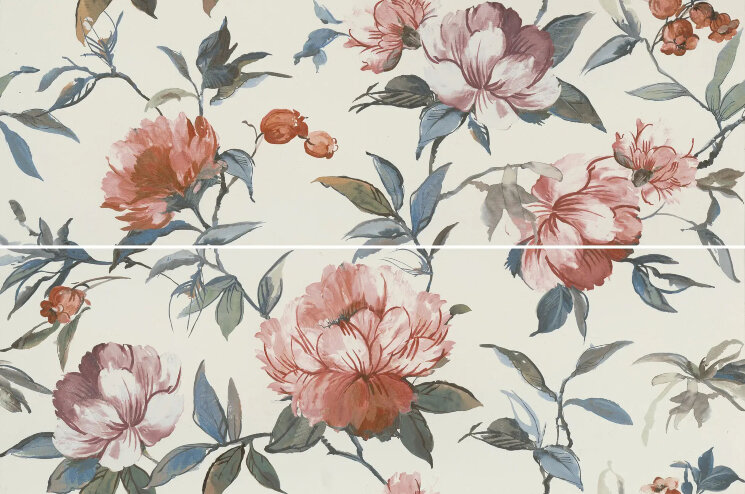 Плитка Momenti Decoro Painting Bianco Touch - 40x120 MF9E Momenti з колекції Momenti Marazzi