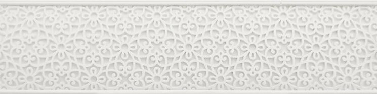 Бордюр White Cenefa 10x39.8 Alchemy ITT з колекції Alchemy ITT