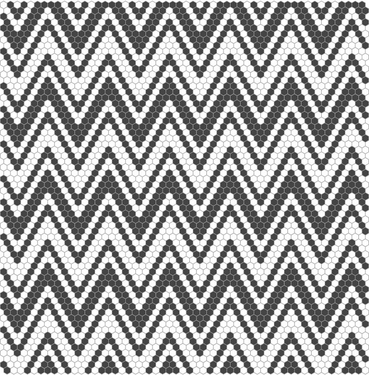 Мозаїка Allegro - 33.33x33.33  Black&White з колекції Black&White Hisbalit