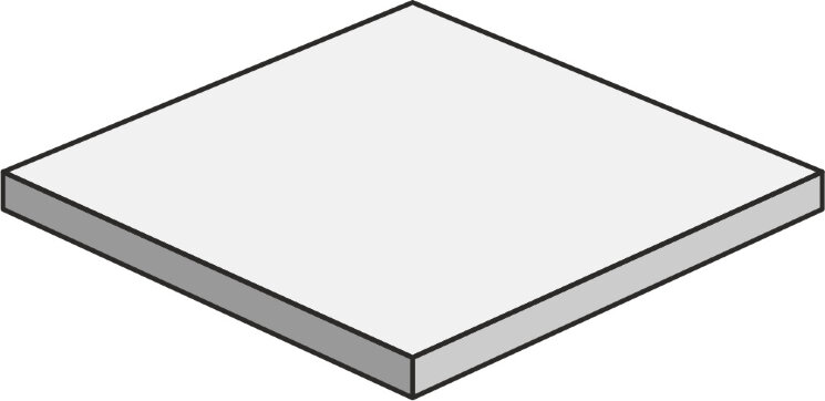 Бортик для басейну 80x80 Terre Canapa Gocciolatoio2 Cm - Terre - TE03SG8 з колекції Terre Impronta