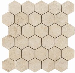 Мозаїка (30x30) HEXAGONO CREMA MARFIL POLISHED - Crema Marfil