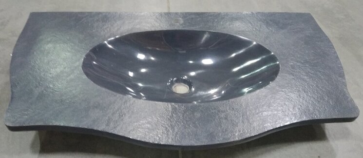 Стільниця Мармурова Париж 90 Цвет 21 (Чорний Сланець) Paris Macral з колекції Paris Macral