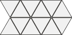Мозаїка (22.5x45) 24243 Triangolo mosaic white Eq-20M - Scale