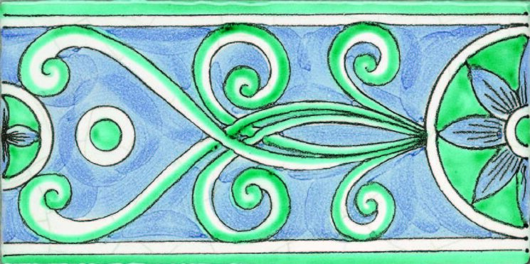 Бордюр (20x40) Magda Greche - Cotto Salernitano з колекції Cotto Salernitano Giovanni De Maio