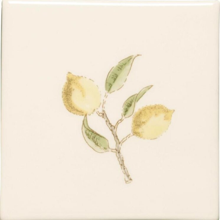 Декор Lemon Sprig Single On Off White 12.7x12.7 Classic Winchester з колекції Classic Winchester Декор Lemon Sprig Single On Off White 12.7x12.7 Classic Winchester з колекції Classic Winchester
